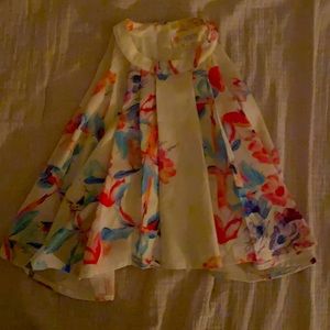 Floral flowy crop top